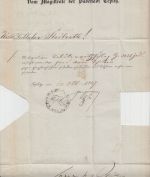 Österreich/Sachsen - Teplitz 30. OCT blauer L2 Portobrief n. Dresden 1847