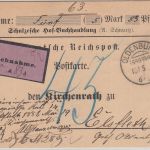 DR - Oldenburg (Grossh.) 15.5.86 KOS unfrank. Nachnahmekarte n. Elsfleth