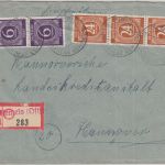 All.Bes. - Remels ü. Stickhausen-Velde Poststelle I Einschreibebrief 1946