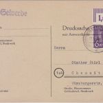 All.Bes. - Selverde Landpost-/Innendienst-L1 Drucksache Stickhausen-Velde 1948
