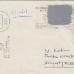 BRD/Postkrieg - 20 Pfg. Vertreibung Brief i.d. DDR Itzehoe - Wolgast 1966
