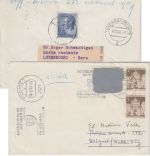 BRD/Postkrieg - 20 Pfg. Vertreibung Brief i.d. DDR Itzehoe - Wolgast 1966