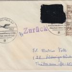 BRD/Postkrieg - 20 Pfg. Vertreibung u.a. Brief i.d. DDR München Ludwigslust 1967
