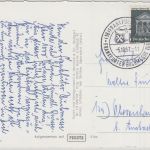 BRD - Frankfurt a/M 1957 SST Frankfurter Buchmesse Karte n. Ansbach