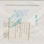 BRD - 60 Pfg. Agnes Miegel Brief n. DÄNEMARK Köln - Silkeborg 1979 Nachporto