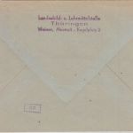 SBZ - Weimar 1949 "Goethes Weimar grüßt die Welt !" Maschienenwerbestempel Brief
