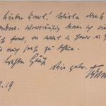 DR - Aurich 1919 Feldpostkarte/Formularaufbrauch n. Wilhelminenhof