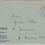 BRD - Emden 1968 Postsache n. Bremen (Verteilung/Empfängerzahlen Wurfsendungen)