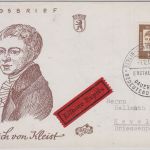Berlin - 80 Pfg. Heinrich v. Kleist Eilbrief/Schmuck-FDC ESST 1961n. Kevelaer