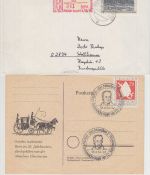 Dichter - Goethe 10 Belege mit Markenausgaben/SST/Masch.stpl. 1949/2002