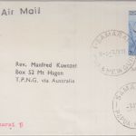 PNG - 7 C. Papagei Luftpostbrief Samarai - Mt. Hagen 1971
