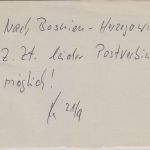 BRD/Postsperre BOSNIEN - Pforzheim 1992 Luftpostkarte prov. Hinweiszettel