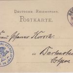 DR - Zentral-Pferdedepot Nr. 7 Briefstpl. 5 Pfg. Ganzsache Berlin NW PA6 1880