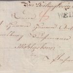 Bayern - Weiden L1 Portobrief v. Heiligkreuz b. Plan/ÖSTERREICH ! n. Passau 1828