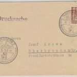 Bizone - Nürnberg 1950 Allg. Ausstellung Hunderassen SST Drucksache