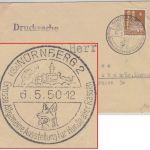 Bizone - Nürnberg 1950 Allg. Ausstellung Hunderassen SST Drucksache