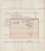 Niederlande/Frankreich - SGRAVENHAGE L1 Portobrief n. Paris 1825