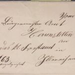 Bayern - 3 Pfg. Wappen Wz.3 Brief/Landbestellbezirk Altenstadt 1884