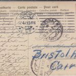 Bayern - 10 Pfg Wappen Osterkarte n. ÄGYPTEN München Mansura 1908 Weiterleitung