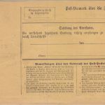 Bayern - 50+20+10 Pfg Wappen Wz.3 Paketkarte i.d. SCHWEIZ Fürth - St.Gallen 1884