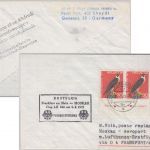 Schweiz - 30 Rp. Wanderfalke Raar/Unterrand Zuleitungspost LH-Erstflug 1972