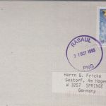 PNG - 30 t. Paradiesvogel Brief Rabaul - Springe 1993