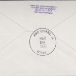 Jersey - 57 P. Eichelhäher Zuleitungspost LH-Erstflug München Chicago 1995