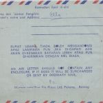 Malaysia - 30 C. Elfenblauvogel Aerogramme Kuala Lumpur - Oldenburg 1972