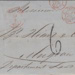Niederlande/Frankreich - Amsterdam 1857 Portobrief n. Mugron - mit Inhalt