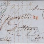 Königreich Sardinien/Österreich - Turin 1854 Portobrief n. Steyr - mit Inhalt