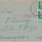 DDR - "Berlin - Hauptstadt Deutschlands nicht der Sowjetzone" Gegenstempel 1961