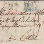 Königreich Sardinien/Frankreich - Genua 1827 L2 Portobrief n. Paris