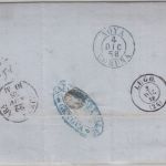 Königreich Sardinien/Spanien - Genua 1858 Portobrief n Noya Coruna Ra1 "Cardena"