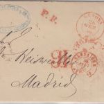 Königreich Sardinien/Spanien - Genua 1850 Grenzfrankobrief n. Madrid m. Inhalt