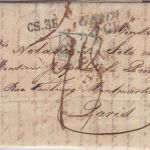 Kgr. Sardinien/Frankreich - Genua 1828 Grenzfancobrief CS.3R n. Paris m. Inhalt