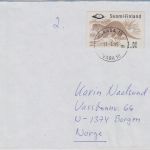 Finnland - 2 M. ATM/Fischotter Brief n. NORWEGEN Vaasa - Borgen 1995