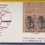 USA - 6 C. Naturschutz/Bison Bogenecke/Bogennummer u.a. Luftpostbrief 1972