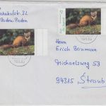 BRD - 2x45 C. Marder Brief >20g Baden-Baden - Straubing 2006