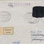 BRD/Postkrieg - 20 Pfg. 20 J. Vertreibung BriefÜberlandpost Osterburken FFM 1966
