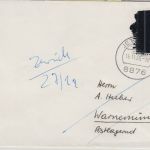 BRD/Postkrieg - 20 Pfg. 20 J. Vertreibung Brief Jettingen - Warnemünde 1965