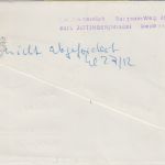 BRD/Postkrieg - 20 Pfg. 20 J. Vertreibung Brief Jettingen - Warnemünde 1965