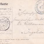 Bayern - Schäftlarn Rodelgrüße sw-Winter-Passepartout-AK gelaufen 1906