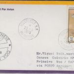 Mauretanien - 12 UM. Gazelle Zuleitungspost TAP-Erstflug Porto - Genf 1978
