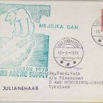 Grönland - Julianehaab 1970 Greenland Arctic Supply MS Erika Dan Cachet a. Brief