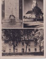Bayern - Sauerlach Schule Kriegerdenkmal Kirche sw-Mehrbild-Foto-AK 1926