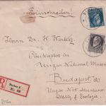 Bayern - 25+20 Pfg. Ludwig Einschreibebrief n. UNGARN Dachau - Budapest 1916