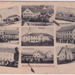 Bayern - Ampermoching Gasthof Post etc. sw-Mehrbild-AK ca. 1910