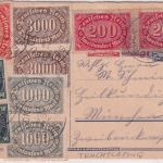 DR-Infla - 2x1.000 M. Queroval u.a. Karte/GA-Aufbrauch Seebruck - München 1923