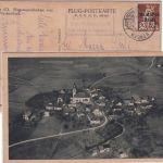 DR-Infla - Vachendorf T. Bergen Posthilfstelle-Ra2 Karte n. München 1921