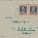 All.Bes. - 2x12 Pfg. Stephan GAA Fernbrief Murnau - Netzschkau 1947